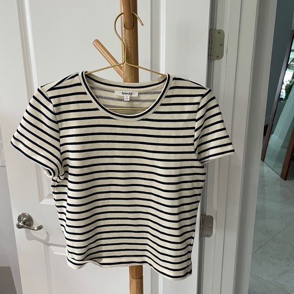 Whitney Stripe Tee Size Small - Picture 1 of 4